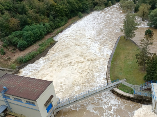 Vranovská přehrada snížila odtok na 170,00 m³/s