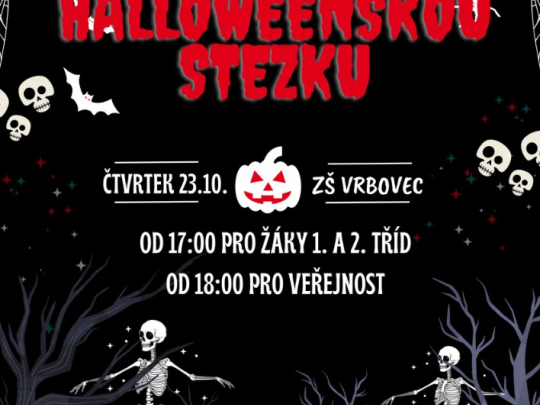 Halloweenská stezka ve Vrbovci láká na audiovizuální zážitek i děsivé pochutiny